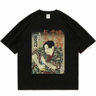 ZORN Tシャツ 浮世絵 ブラック(Tシャツ/カットソー(半袖/袖なし))