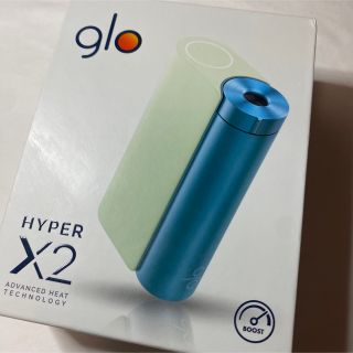 グロー(glo)のglo HYPER X2 STARTER KIT ミントブルー(タバコグッズ)