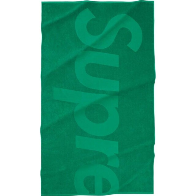 Supreme Tonal Logo Towel Green 送料込 決算大特価セール