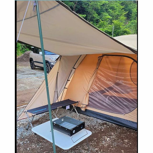 テント キャンプ アウト 4-5人用 広くて タープ機能を装備 CPR-5UV  スポーツ/アウトドアのアウトドア(テント/タープ)の商品写真