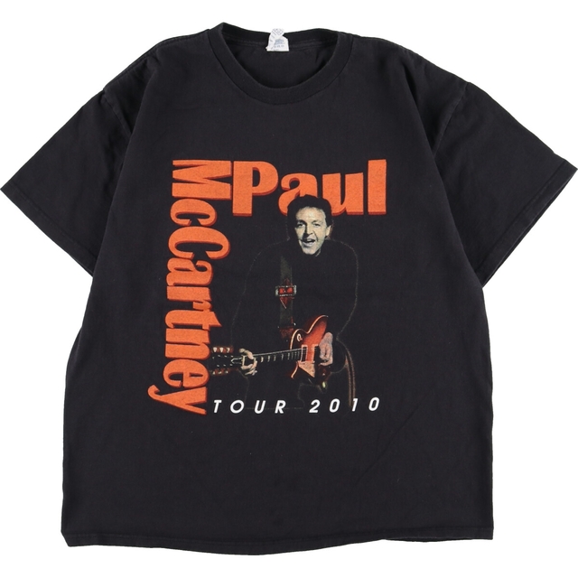 18cm商品名デルタ DELTA PAUL MCCARTNEY ポールマッカートニー TOUR 2010 両面プリント バンドTシャツ バンT メンズL /eaa341502