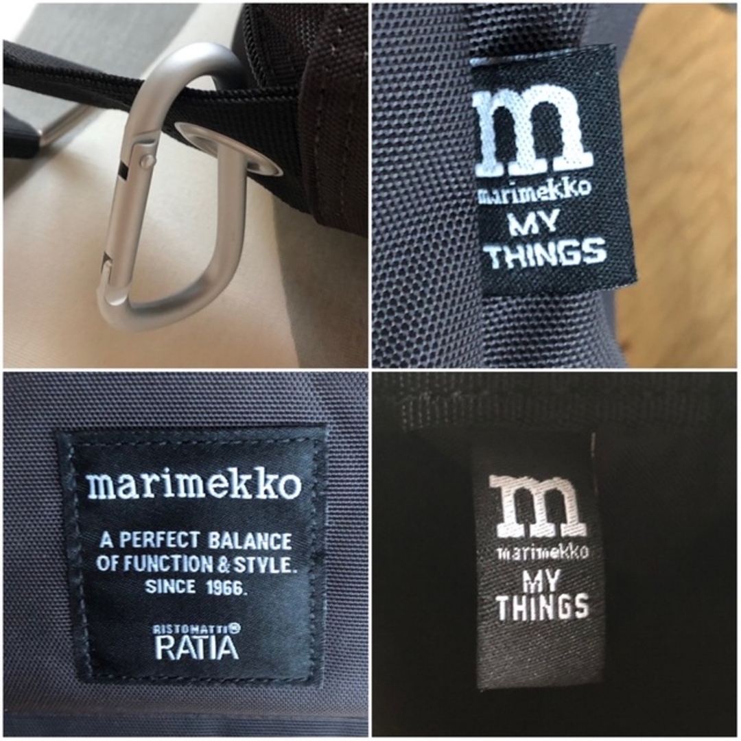 新品 marimekko My Things ショルダーバッグ ダークブラウン