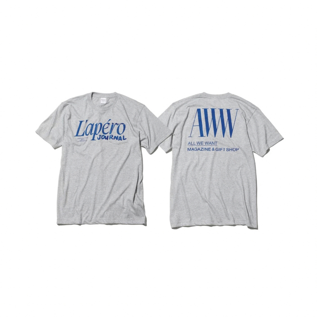 1LDK SELECT(ワンエルディーケーセレクト)のAWW magazine L'APÉRO JOURNAL TEE サイズL メンズのトップス(Tシャツ/カットソー(半袖/袖なし))の商品写真