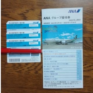 エーエヌエー(ゼンニッポンクウユ)(ANA(全日本空輸))のana 株主優待　3枚(航空券)