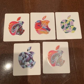 Apple gift Card アップルギフトカード ステッカー  5枚