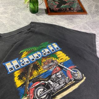 ハーレーダビッドソン(Harley Davidson)の90's HARLEY-DAVIDSON フェード T shirt(Tシャツ/カットソー(半袖/袖なし))