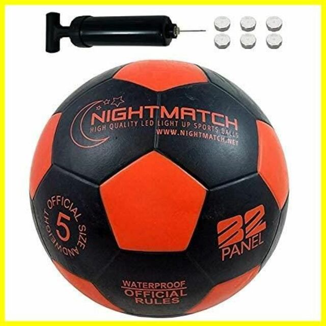 残り1点光るサッカーボール 5号球 選べる3カラー NIGHTMATCH ナイト