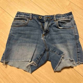 ザラキッズ(ZARA KIDS)のzara girl デニム　ショートパンツ　140(パンツ/スパッツ)