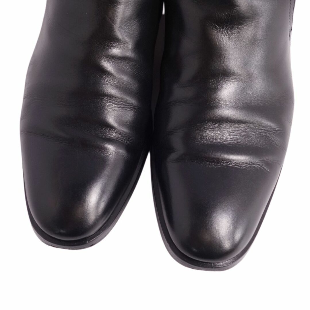 美品 エルメス HERMES ブーツ ショートブーツ ジョッパーブーツ Hロゴ金具 カーフレザー シューズ メンズ 40(25cm相当) ブラック