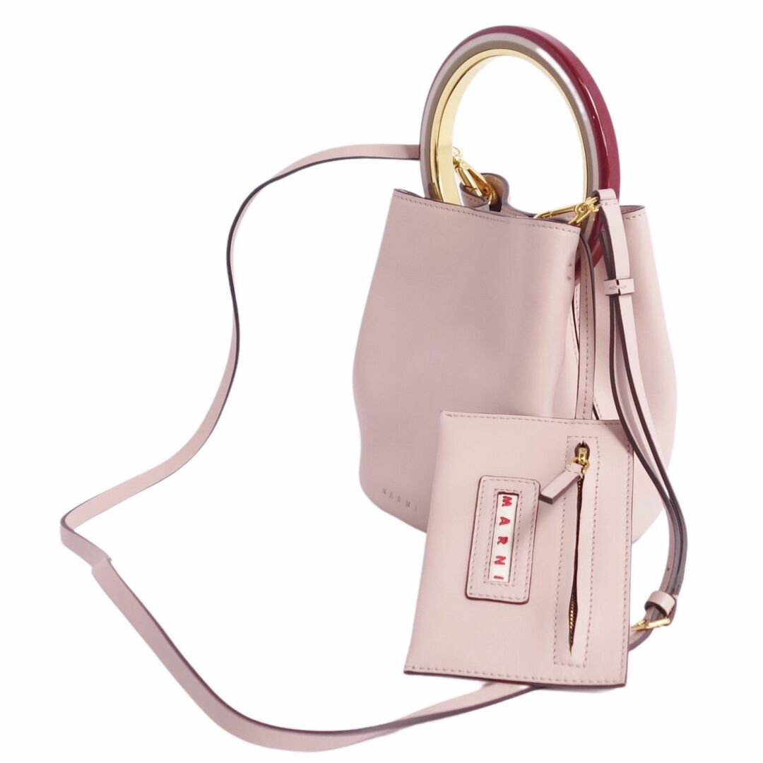 美品 マルニ MARNI バッグ 2way ハンドバッグ バケットバッグ ショルダーバッグ PANNIER パニエ カーフレザー カバン レディース ベージュピンク 美品 マルニ MARNI バッグ 2way ハンドバッグ バケットバッグ ショルダーバッグ PANNIER パニエ カーフレザー カバン レディース ベージュピンク