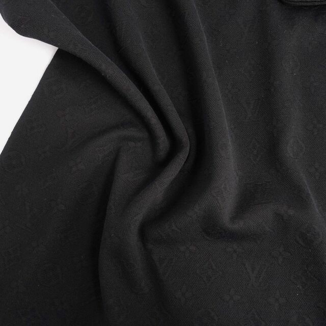 未使用 ルイヴィトン LOUIS VUITTON Tシャツ カットソー 半袖 2022年製 シグネチャー3DポケットモノグラムTシャツ コットン トップス メンズ XL ブラック