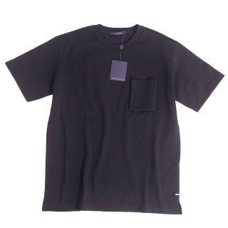 ルイヴィトン(LOUIS VUITTON)の未使用 ルイヴィトン LOUIS VUITTON Tシャツ カットソー 半袖 2022年製 シグネチャー3DポケットモノグラムTシャツ コットン トップス メンズ XL ブラック(Tシャツ/カットソー(半袖/袖なし))