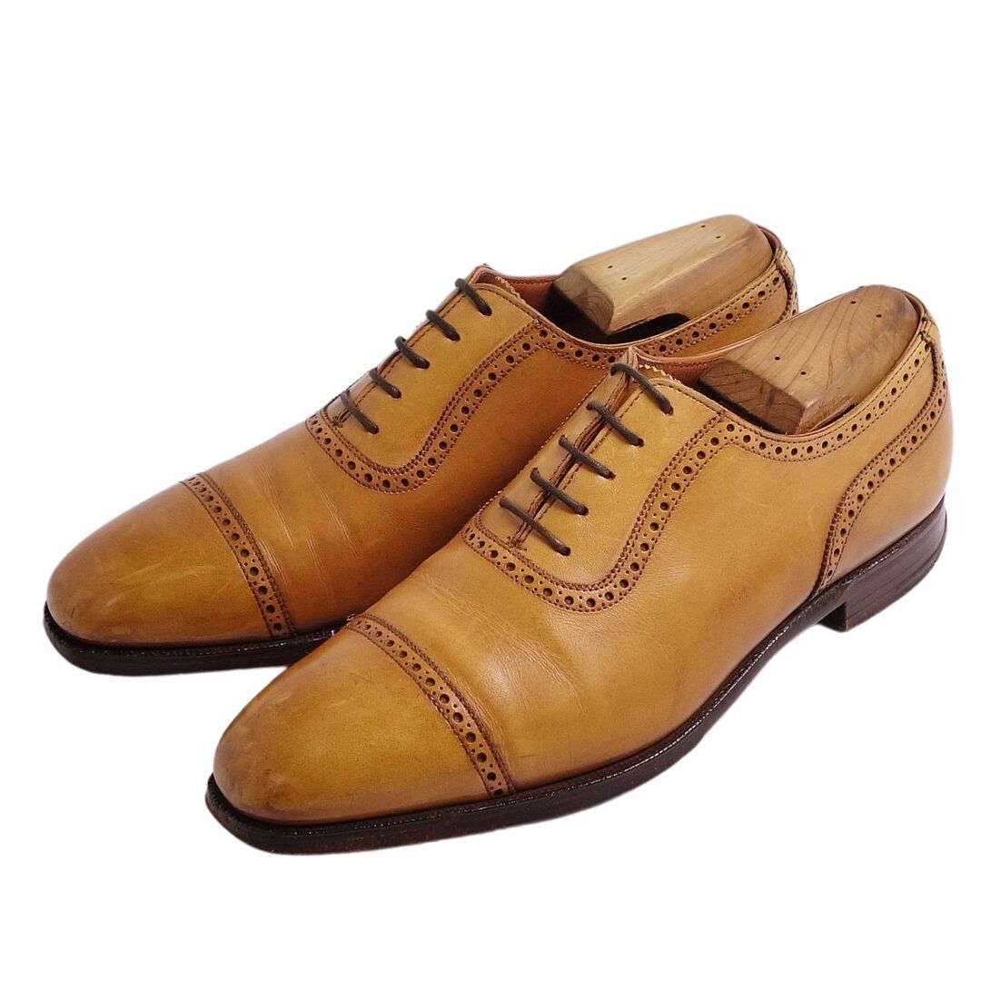 Crockett&Jones(クロケットアンドジョーンズ)のクロケット&ジョーンズ Crockett&Jones レザーシューズ オックスフォードシューズ ALBANY アルバニー 9796 カーフレザー 革靴 メンズ 5D(23.5cm相当) ブラウン メンズの靴/シューズ(ドレス/ビジネス)の商品写真