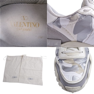 ヴァレンティノ ガラヴァーニ VALENTINO GARAVANI スニーカー ロックランナー カモフラージュ シューズ 靴 メンズ  41(26cm相当) ホワイト/グレー