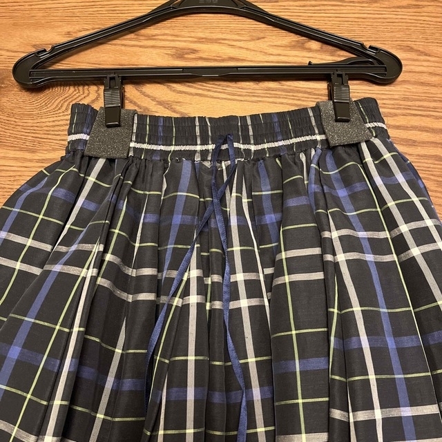 BLAMINK チェックギャザースカート-www.ritaandrade.org.br