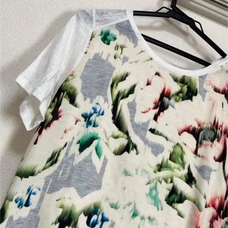 ザラ(ZARA)の【美品】ZARA 透け感Tシャツ(Tシャツ(半袖/袖なし))