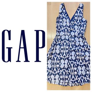 ギャップ(GAP)のワンピース GAP ノースリーブ スカート ドレス サイズ0(ひざ丈ワンピース)