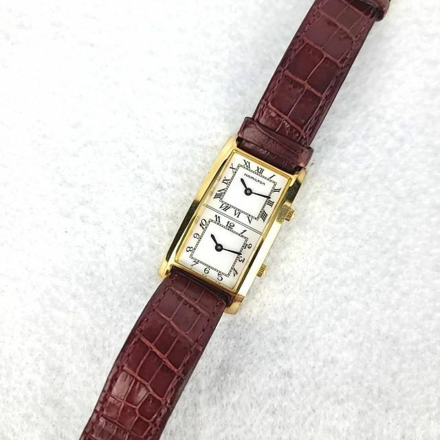 ○美品稼働品 ハミルトン Hamilton アメリカントラベラ デュアルタイム