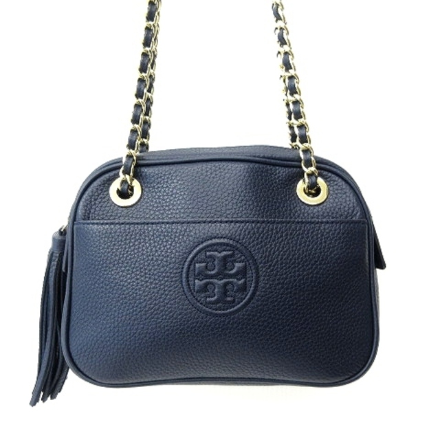 トリーバーチ TORY BURCH タッセル ショルダーバッグ ロゴ ネイビー 2