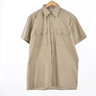 ディッキーズ(Dickies)の古着 ディッキーズ Dickies 半袖 ワークシャツ メンズM /eaa340460(シャツ)