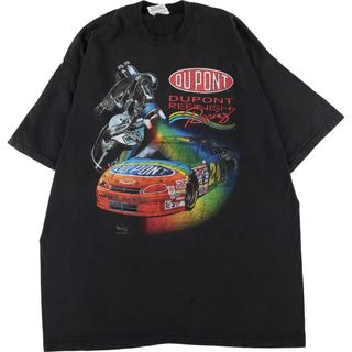 ハーレーダビッドソン(Harley Davidson)の古着 90年代 CHASE RACE WEAR JEFF GORDON 両面プリント プリントTシャツ USA製 メンズXXL ヴィンテージ /eaa342730(Tシャツ/カットソー(半袖/袖なし))