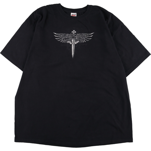 アンビル anvil OHIO BIKE WEEK 2010 両面プリント モーターサイクル バイクTシャツ メンズXXL /eaa341896ニカラグア製年代