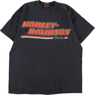 ハーレーダビッドソン(Harley Davidson)の古着 80~90年代 ヘインズ Hanes Harley-Davidson ハーレーダビッドソン 両面プリント モーターサイクル バイクTシャツ USA製 メンズM ヴィンテージ /eaa341924(Tシャツ/カットソー(半袖/袖なし))