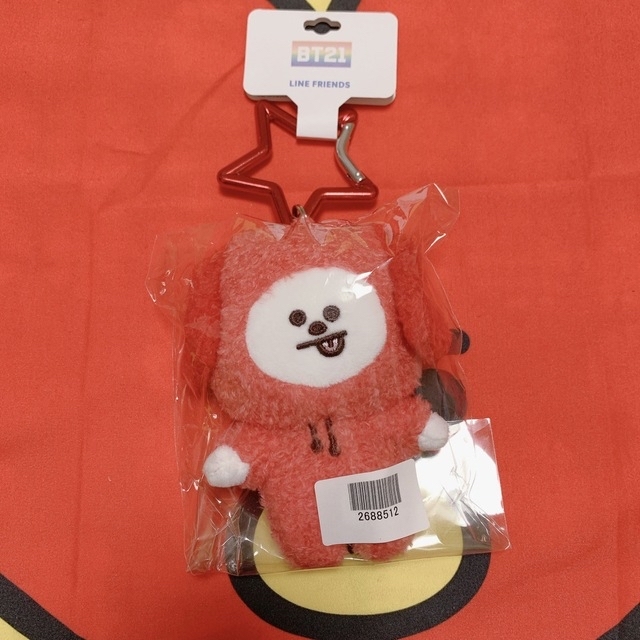 【TATA】BT21バンダイ限定5周年記念レインボーマスコット レッド