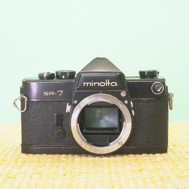 完動品◎ミノルタ SR-7 ブラック ボディ フィルムカメラ #184オールドレンズ