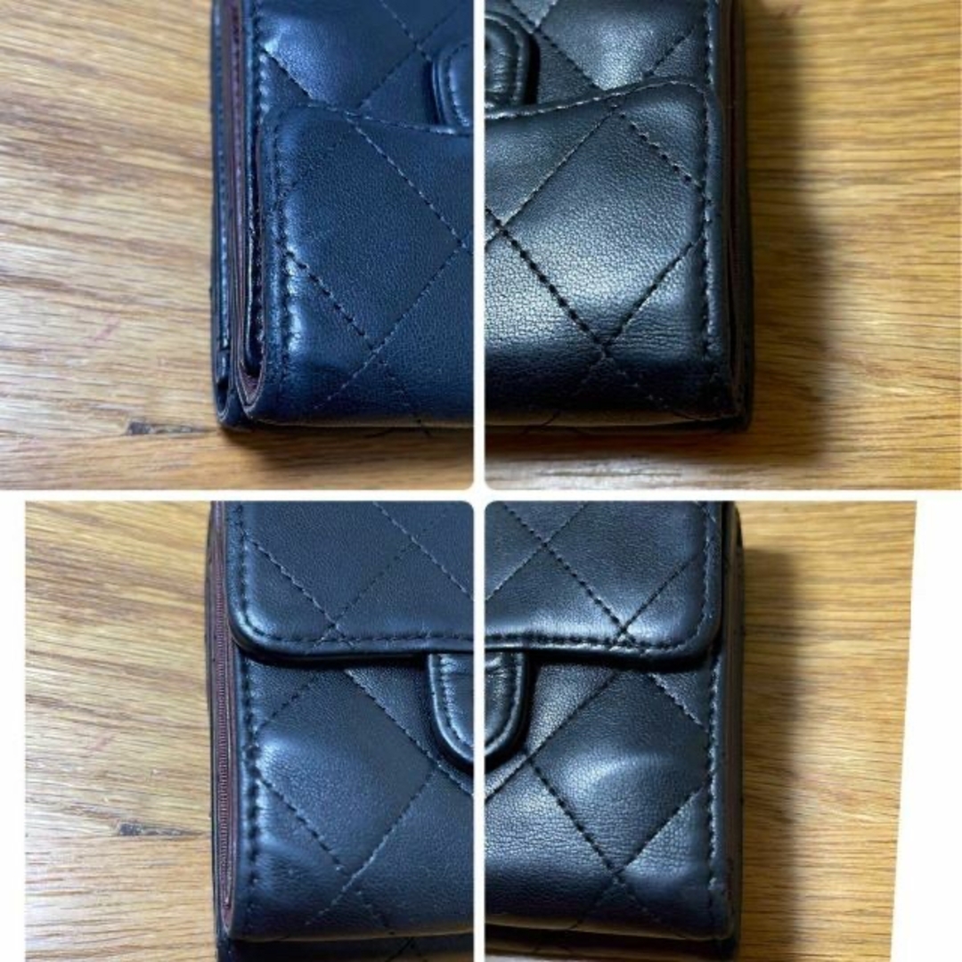 ✳︎美品✳︎CHANEL エナメルマトラッセ✳︎　コンパクト折り財布