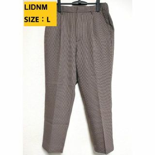 リドム(LIDNM)のLIDNM　ウィム　パンツ　チェック　スラックス(スラックス)