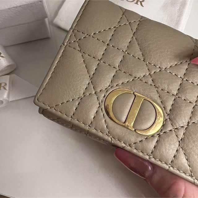 Dior 三つ折り財布 箱付き - 折り財布