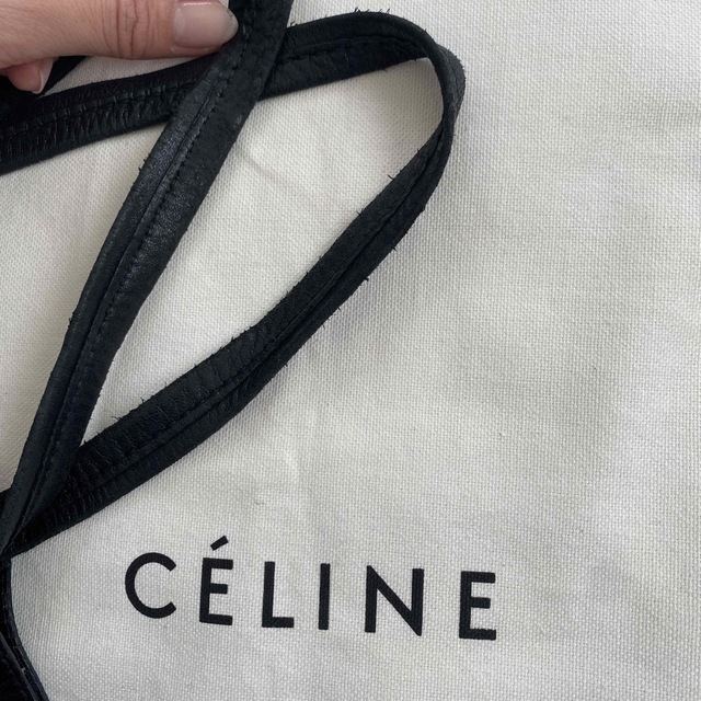 鑑定済!正規品✨CELINE セリーヌ レザー トートバッグ 型押し ブラック