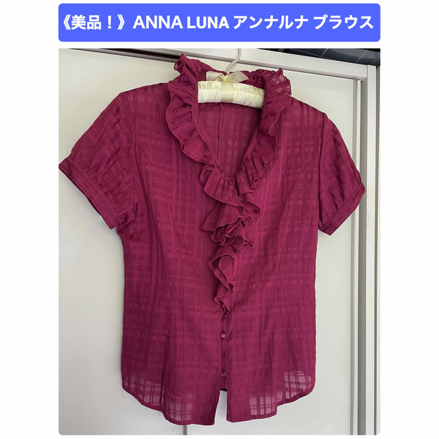 ANNA LUNA(アンナルナ)の《美品！》ANNA LUNA アンナルナ フリル ブラウス レディースのトップス(シャツ/ブラウス(半袖/袖なし))の商品写真