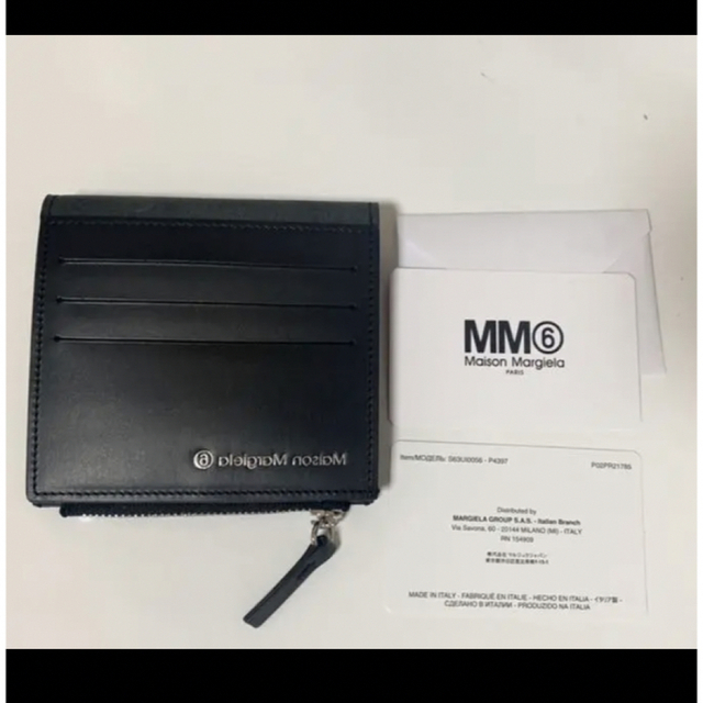 ❤︎ MM6 メゾン マルジェラ 二つ折り財布 ミニ財布 ウォレット 黒