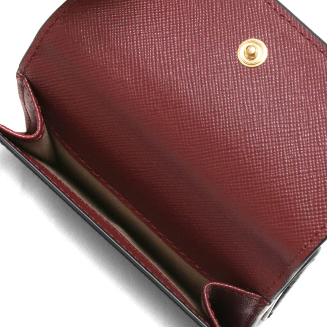 Marni(マルニ)のマルニ MARNI 財布 三つ折り ミニ財布 サフィアーノレザー レッド　新品 レディースのファッション小物(財布)の商品写真