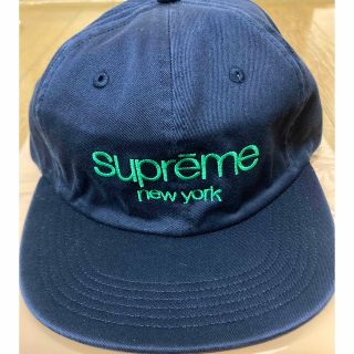 シュプリーム(Supreme)のシュプリーム  キャップ　ネイビー(キャップ)