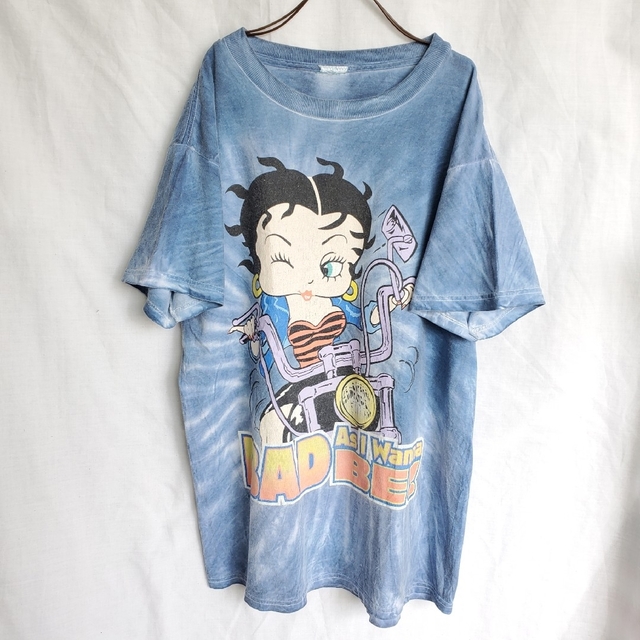 希少 90s ベティちゃん バイク ハーレー ビックプリント Tシャツ | www