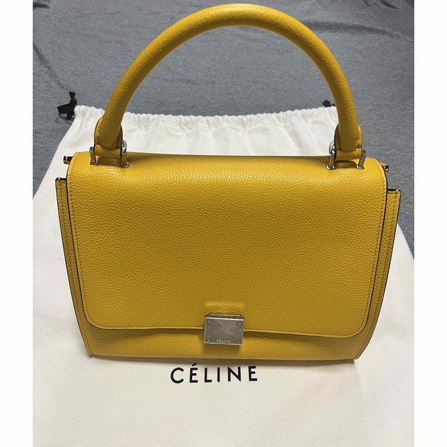 celine/セリーヌ】(未使用に近い) 2wayバッグ トラペーズ イエロー