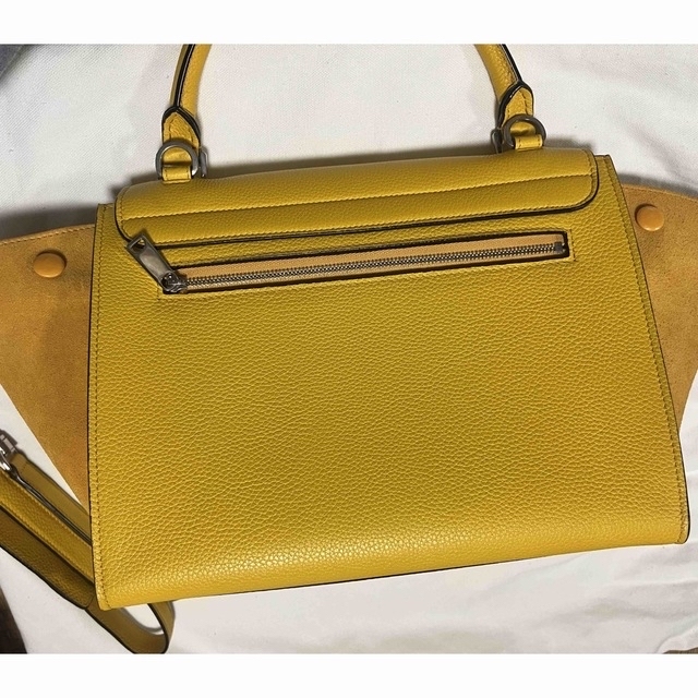 【celine/セリーヌ】(未使用に近い) 2wayバッグ トラペーズ イエロー