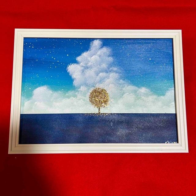 〇風水〇開運〇絵画〇原画 金のなる木 幸運の木
