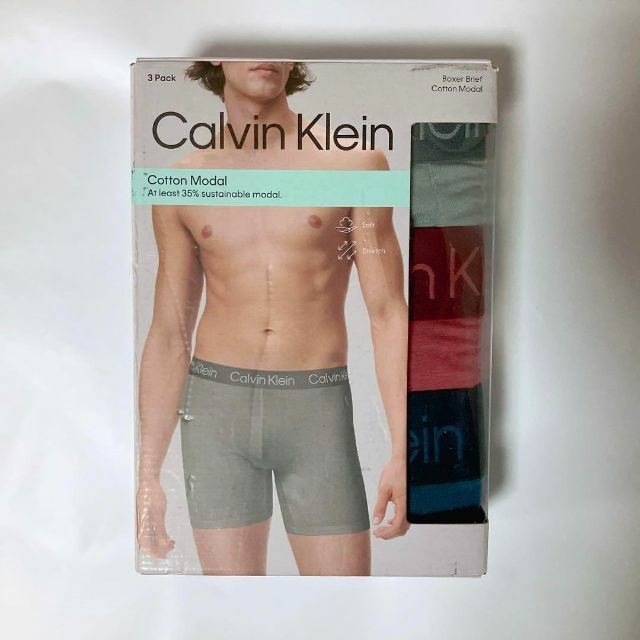 Calvin Klein(カルバンクライン)の【新品】カルバンクライン ボクサー ck パンツ 3枚 L レア 下着 USA メンズのアンダーウェア(ボクサーパンツ)の商品写真