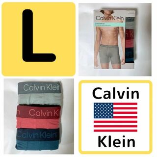 カルバンクライン(Calvin Klein)の【新品】カルバンクライン ボクサー ck パンツ 3枚 L レア 下着 USA(ボクサーパンツ)