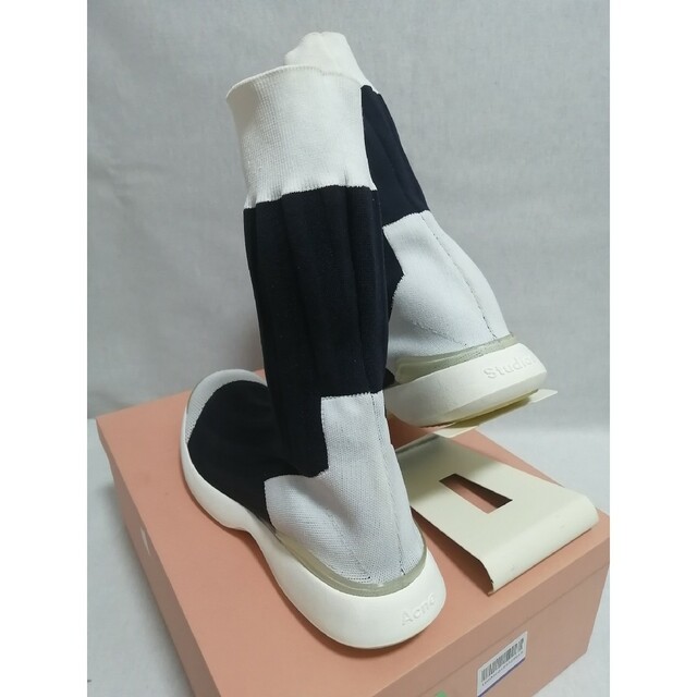 ☆売切・値下不可☆【ACNE STUDIOS】ソックススニーカー 41 白×青-