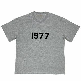 フィアオブゴッド(FEAR OF GOD)のFOG エッセンシャルズ 1977ロゴ 半袖 Tシャツ グレー L(Tシャツ/カットソー(半袖/袖なし))