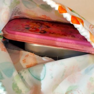 【ラスト1】お弁当セット~ちょうちょリボンオレンジ×ブルーデニム