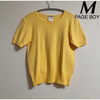 ページボーイ(PAGEBOY)の新品 難有 PAGE BOY 半袖 トップス M 未使用 イエロー 綿100%(カットソー(半袖/袖なし))