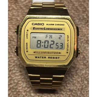 カシオ(CASIO)のカシオ【CASIO】A168ゴールド デジタル腕時計 チープカシオ(腕時計(デジタル))