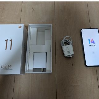 アンドロイド(ANDROID)のXiaomi Mi 11 lite 5G　ミントグリーン(スマートフォン本体)