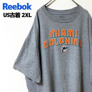 リーボック(Reebok)のUS古着 リーボック 半袖Tシャツ NFL ドルフィンズ ゆるだぼ グレー (Tシャツ/カットソー(半袖/袖なし))